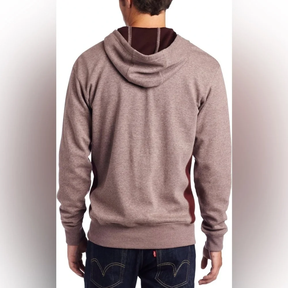 Columbia Men's Maroon Zip Up Hoodie Sweatshirt Size Medium